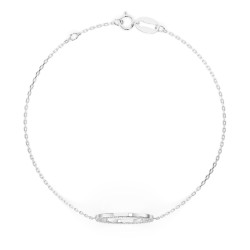 Zlatý náramek s diamanty Minimalismus 105-10007-W-0.21 | iSezam.cz