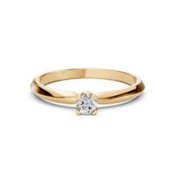 Zásnubní prsten Solitaire s diamantem 101-10089-Y-0.1 | iSezam.cz