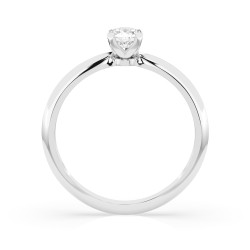 Zásnubní prsten Soliter s diamantem 101-10089-W-0.3 | iSezam.cz