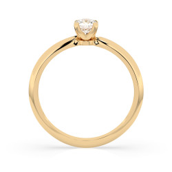 Zásnubní prsten Solitér s diamantem 0,3 ct | iSezam.cz