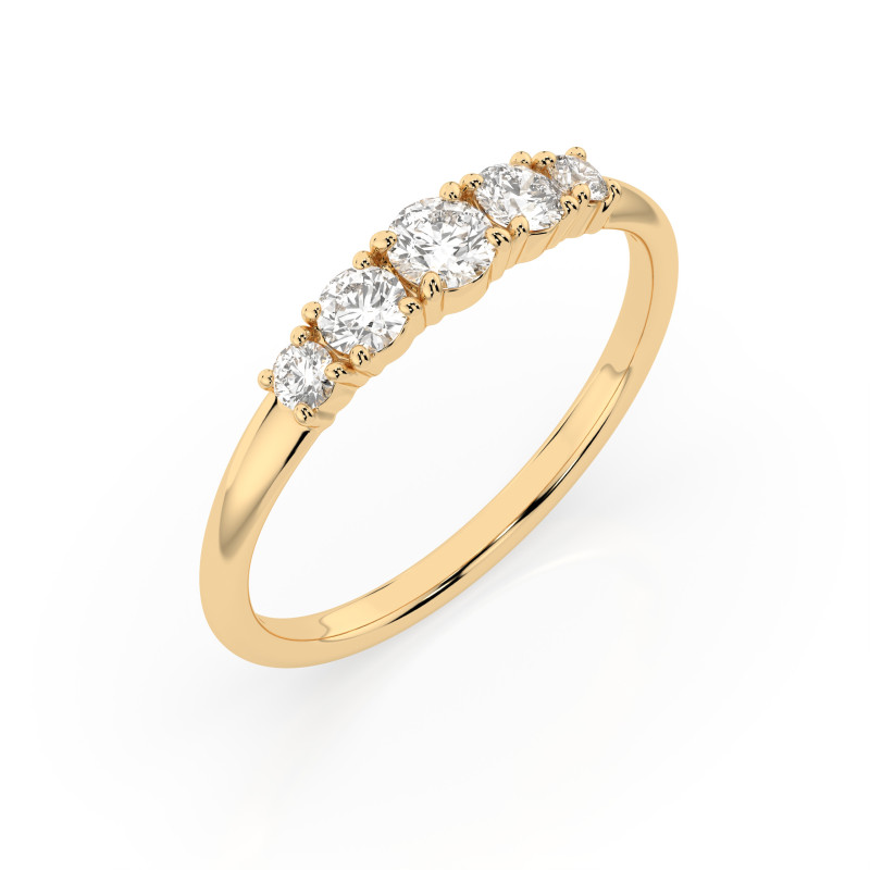 Prsten Eternity s diamanty 101-10128-Y-0.15 - Jubiler Sezam
