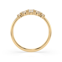 Prsten Eternity s diamanty 101-10128-Y-0.15 - Jubiler Sezam