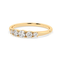 Prsten Eternity s diamanty 101-10128-Y-0.15 - Jubiler Sezam