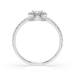 Prsten Iluze s diamanty 101-10018-W-0.03 - Jubiler Sezam