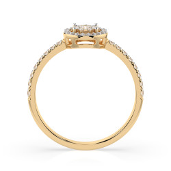 Prsten Iluze s diamanty 101-10018-Y-0.06 | iSezam.cz