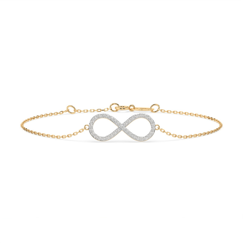 Náramek Minimalismus s diamanty 105-10006-Y-0.19 - Jubiler Sezam