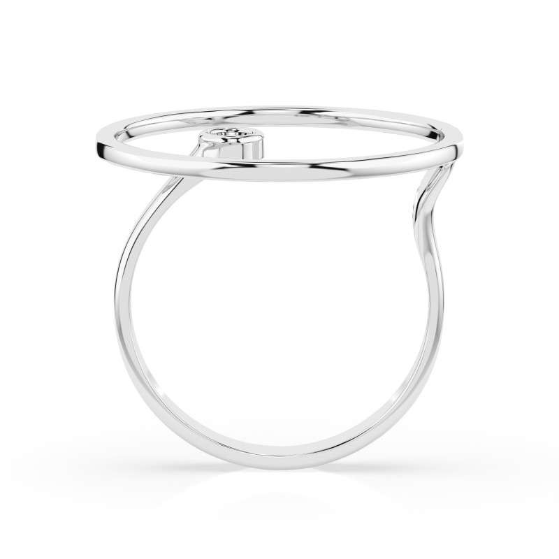Zásnubní prsten Minimalismus s diamantem KB 101-10077-W-0.03