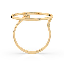 Zásnubní prsten Minimalismus s diamantem 101-10077-Y-0.03 | iSezam.cz