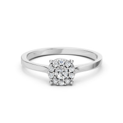 Zásnubní prsten Soliter Věčnost s diamanty 0,15 ct | iSezam.cz