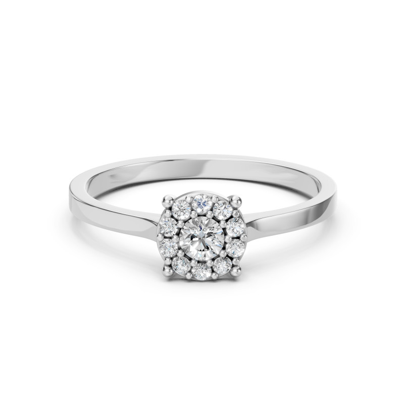 Zásnubní prsten Soliter Věčnost s diamanty 0,15 ct | iSezam.cz