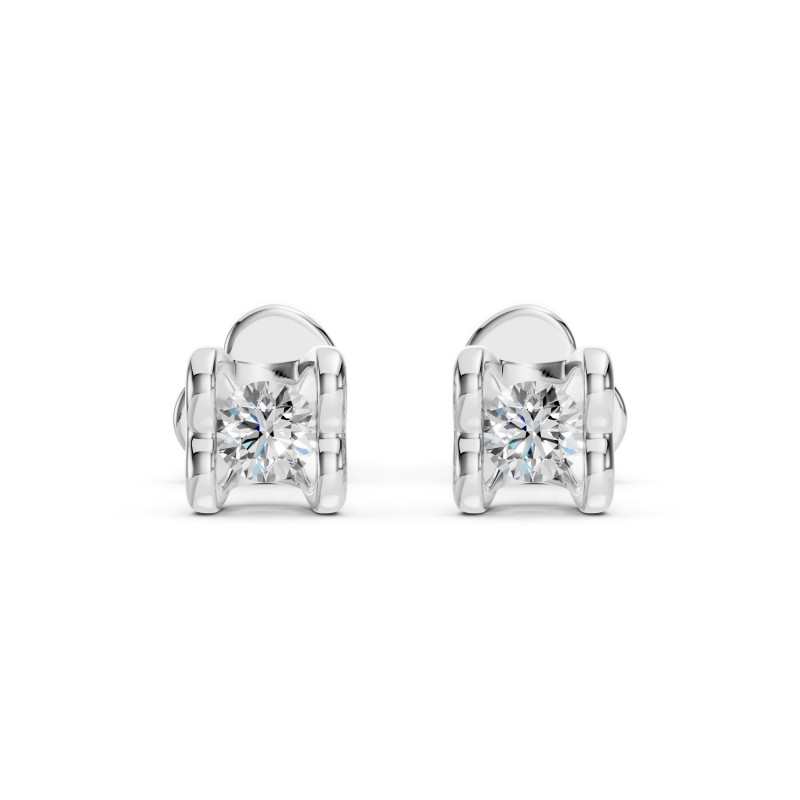 Náušnice Soliter Motýlek s diamanty 102-10013/2-W-0.2 | iSezam.cz