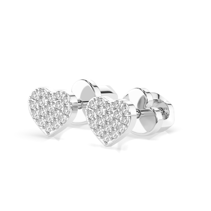 Náušnice Iluze s diamanty KB 102-10097-W-0.18