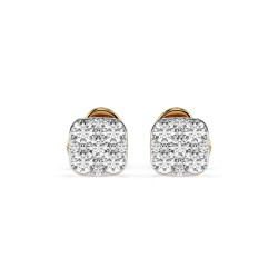 Náušnice Iluze s diamanty 102-10107-Y-0.06 - Klenotnictví Sezam