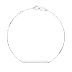 Náramek Minimalismus s diamanty 105-10017-W-0.1 - Jubiler Sezam