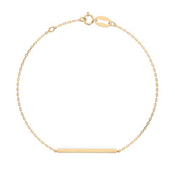 Zlatý náramek s diamanty Minimalismus 105-10017-Y-0.1 | iSezam.cz
