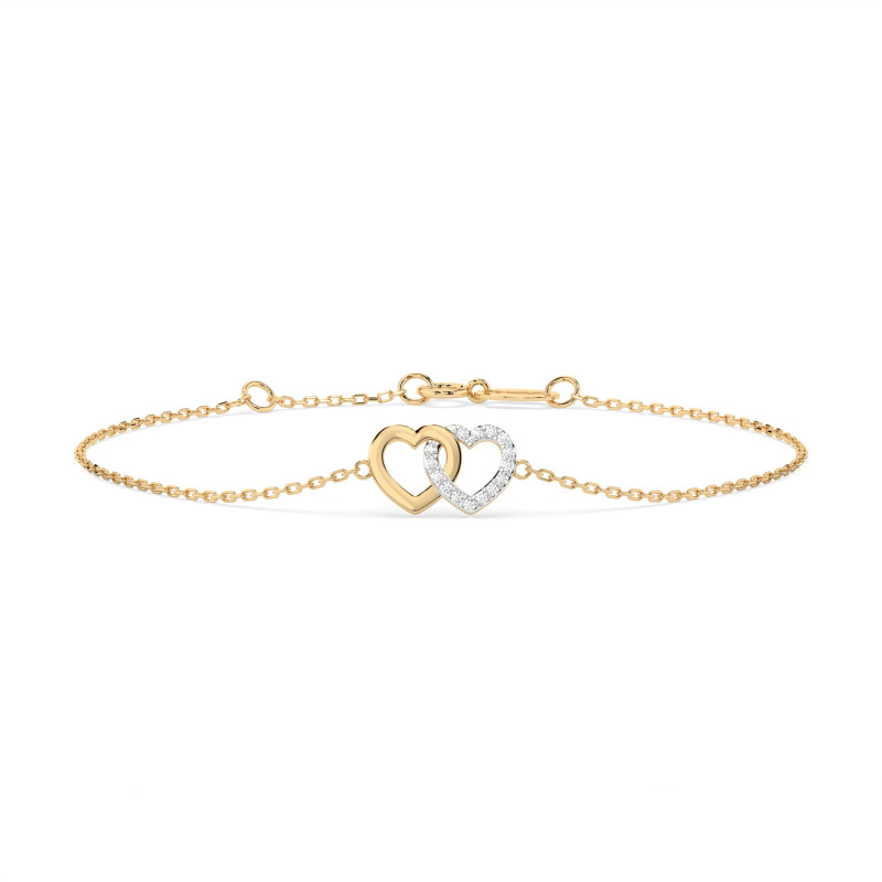 Náramek Minimalismus s diamanty 105-10010-Y-0.08 - Klenoty Sezam