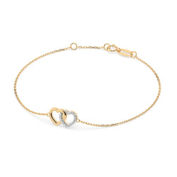 Náramek Minimalismus s diamanty 105-10010-Y-0.08 - Klenoty Sezam