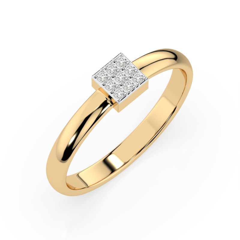 Prsten Iluze s diamanty 101-10063-Y-0.05 | iSezam.cz