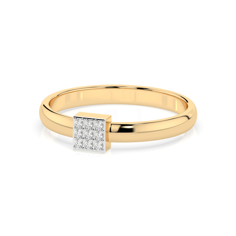 Prsten Iluze s diamanty 101-10063-Y-0.05 | iSezam.cz
