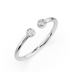 Minimalistický prsten s diamanty 101-10088-W-0.04 - Jubiler Sezam