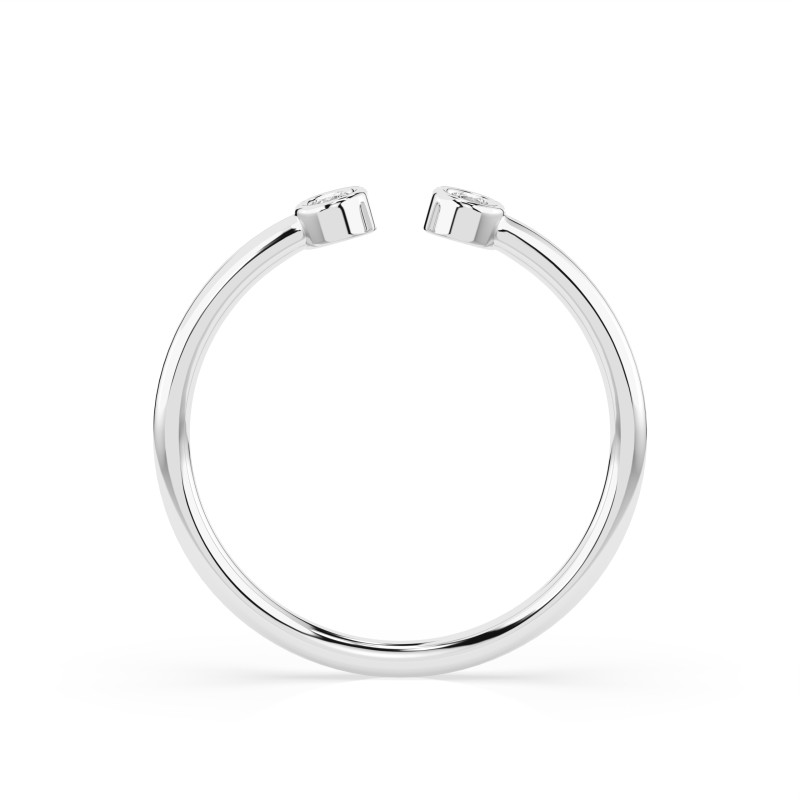 Minimalistický prsten s diamanty KB 101-10088-W-0.04