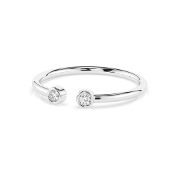 Minimalistický prsten s diamanty 101-10088-W-0.04 - Jubiler Sezam