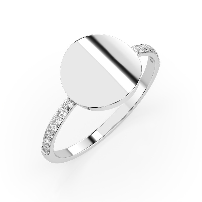 Zásnubní prsten Minimalismus s diamanty 101-10067-W-0.14 | iSezam.cz