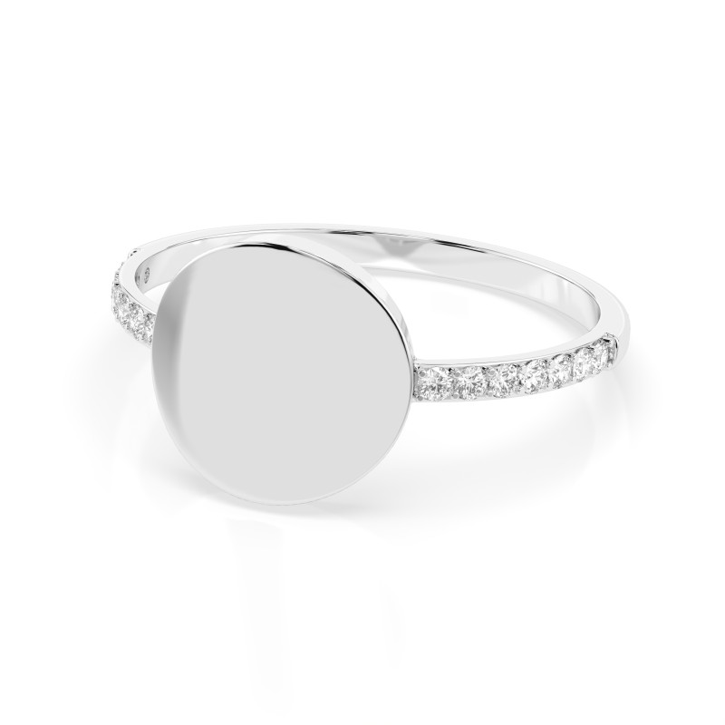 Zásnubní prsten Minimalismus s diamanty 101-10067-W-0.14 | iSezam.cz