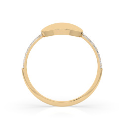 Prsten Minimalismus s diamanty 101-10067-Y-0.14 - Klenotnictví Sezam