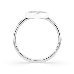 Prsten Iluze s diamanty 101-10074-W-0.1 - Zlatnictví Sezam