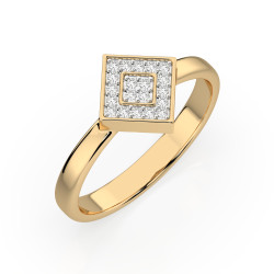 Zlatý prsten Iluze s diamanty 101-10074-Y-0.1 | iSezam.cz