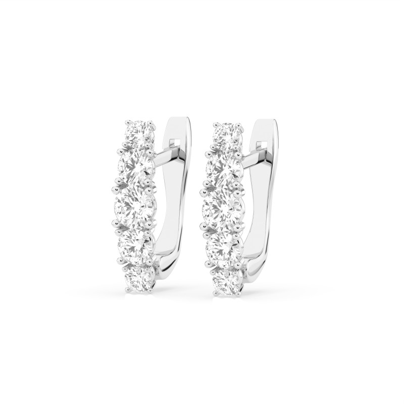 Náušnice Věčnost s diamanty KB 102-10128-W-0.3