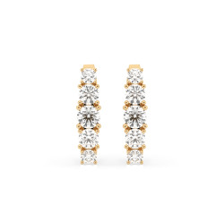 Náušnice Věčnost s diamanty 102-10128-Y-0.3 | iSezam.cz