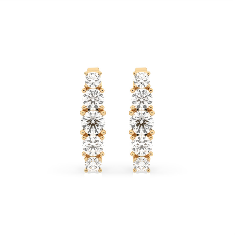Náušnice Věčnost s diamanty 102-10128-Y-0.3 | iSezam.cz