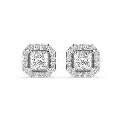 Náušnice Soliter Věčnost s diamanty 102-10115PR-W-0.34