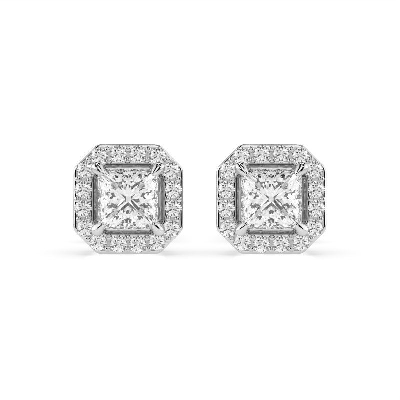 Náušnice Soliter Věčnost s diamanty 102-10115PR-W-0.34