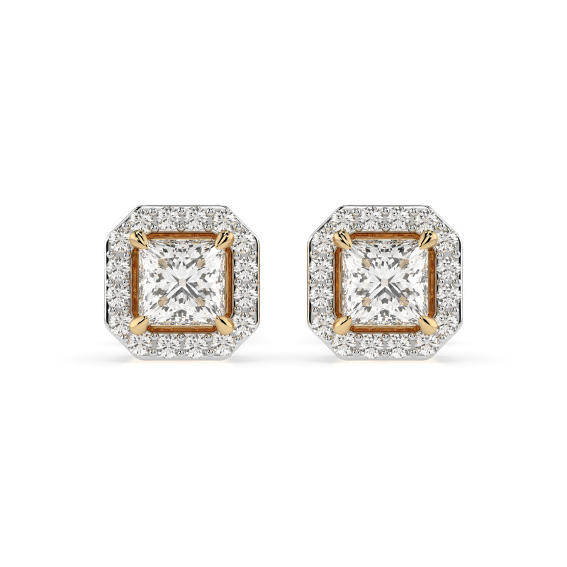 Zlaté náušnice Soliter Věčnost s diamanty 0.34 ct | iSezam.cz