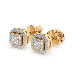 Zlaté náušnice Soliter Věčnost s diamanty 0.34 ct | iSezam.cz