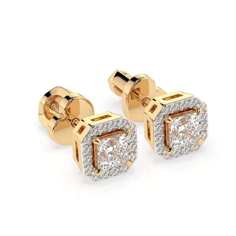 Zlaté náušnice Soliter Věčnost s diamanty 0.34 ct | iSezam.cz