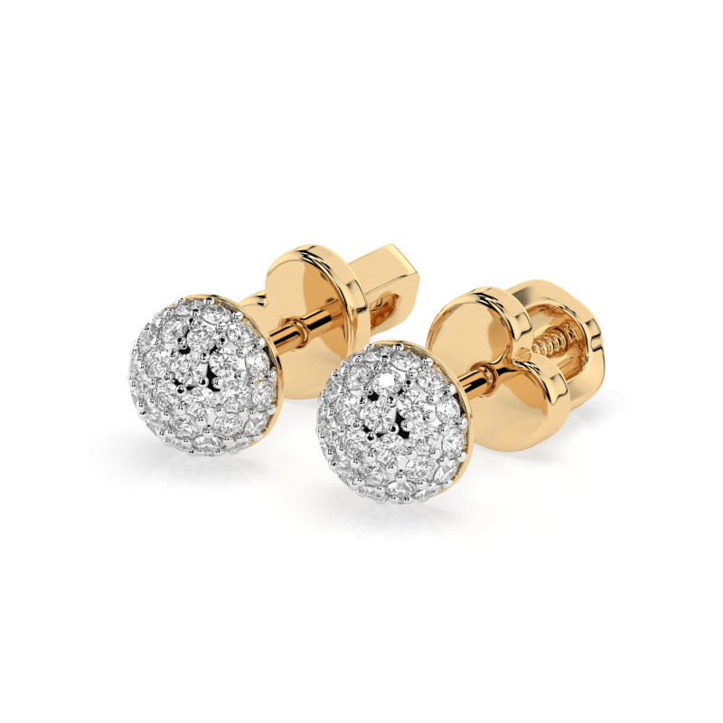 Náušnice Iluzja s diamanty KB 102-10090/1-Y-0.32