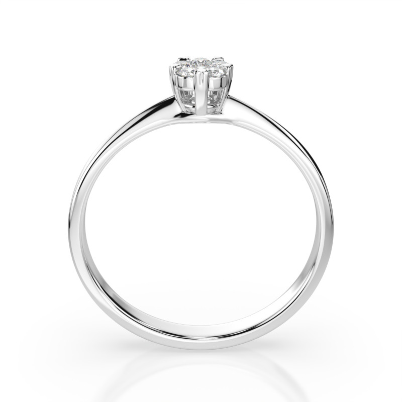 Prsten Iluze s diamanty KB 101-10015/1-W-0.03