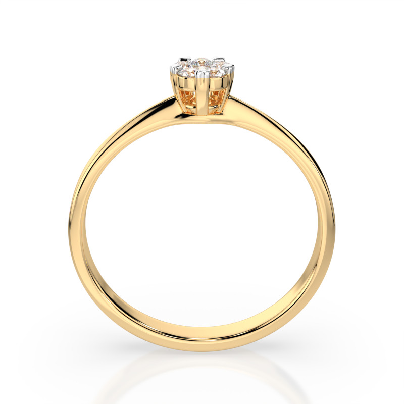 Prsten Iluze s diamanty KB 101-10015/1-Y-0.03