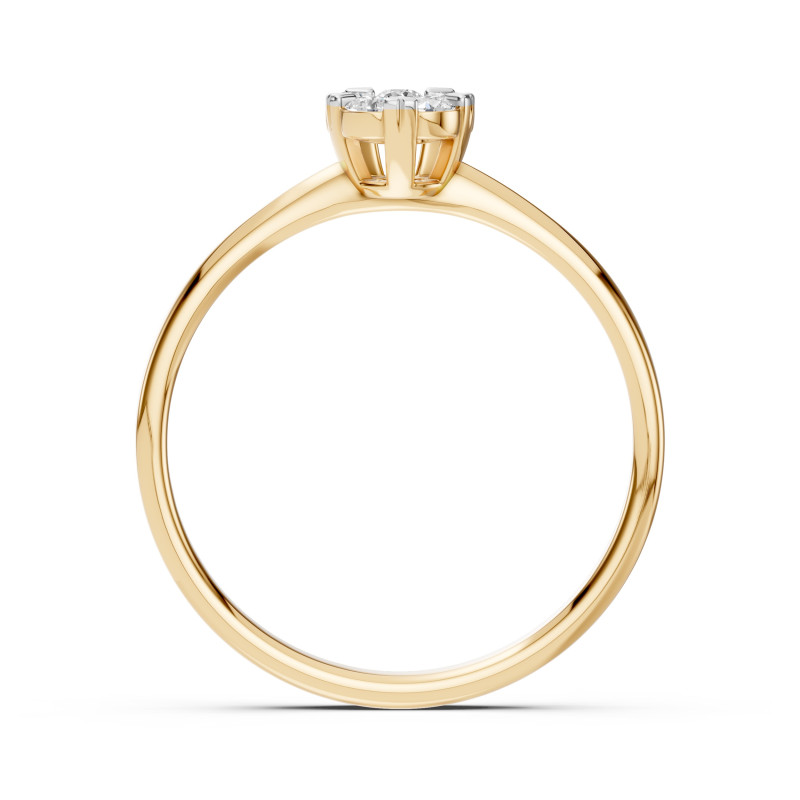 Prsten Iluze s diamanty KB 101-10015/1-Y-0.06