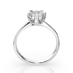 Prsten Iluze s diamanty 101-10015/1-W-0.15 - Jubiler Sezam
