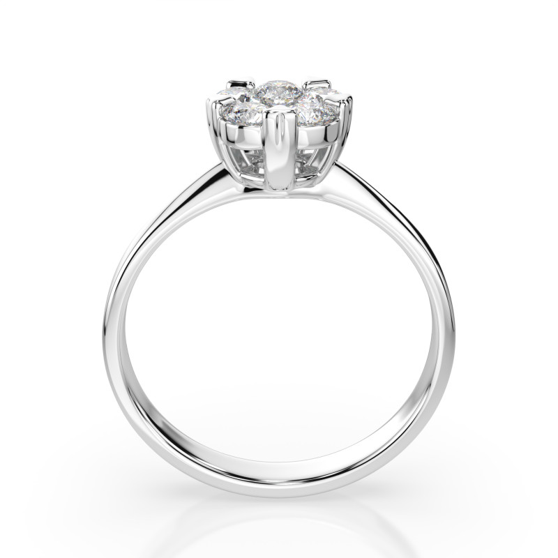 Prsten Iluze s diamanty KB 101-10015/1-W-0.15