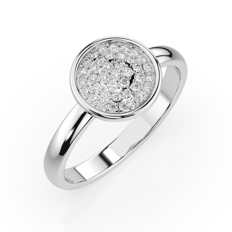 Prsten Iluze s diamanty 101-10068-W-0.23 - Jubiler Sezam