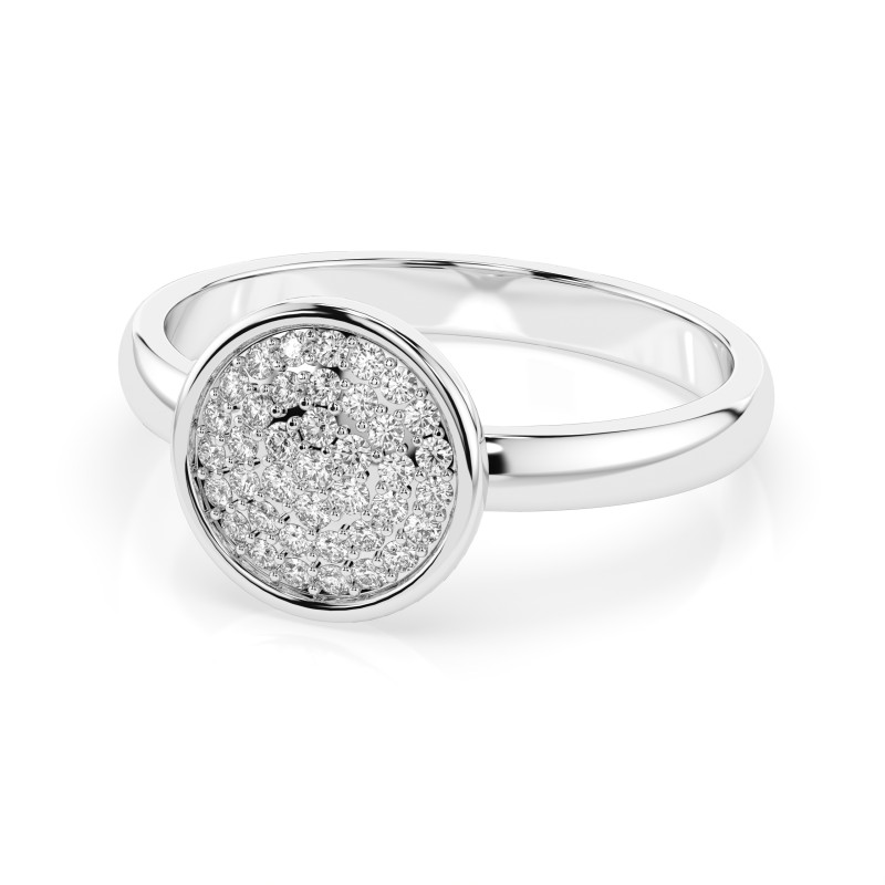 Prsten Iluze s diamanty 101-10068-W-0.23 - Jubiler Sezam