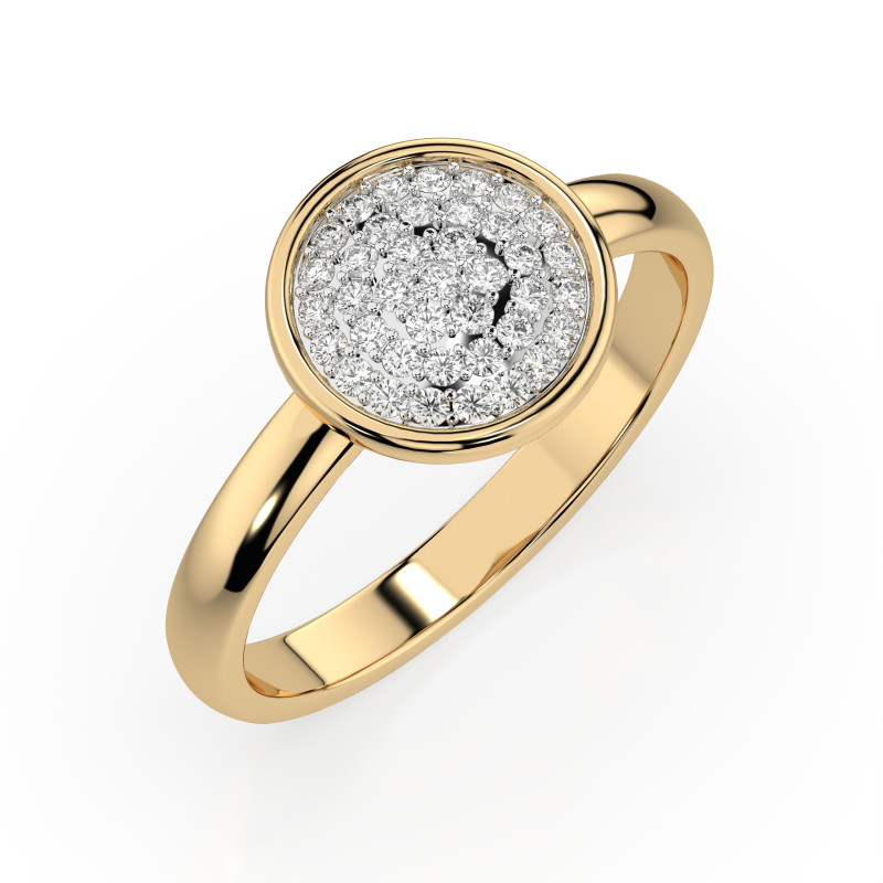 Zásnubní prsten Iluze se 3 diamanty 0.23ct | Zlatý prsten 585 | iSezam.cz