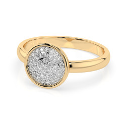 Zásnubní prsten Iluze se 3 diamanty 0.23ct | Zlatý prsten 585 | iSezam.cz