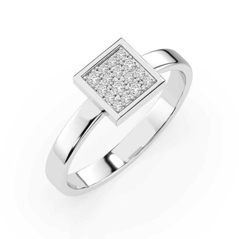 Prsten Iluze s diamanty 101-10059-W-0.07 - Jubiler Sezam